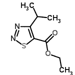 结构式 CAS# 183302-79-6, 乙基4-异丙基-1,2,3-噻二唑-5-羧酸酯