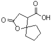structure of CAS# 18363-10-5, 2-Oxo-1-Oxaspiro[4.4]Nonane-4-Carboxylic Acid;2-Oxo-1-oxa-spiro[4.4]nonane-4-carboxylic acid;BAS 02786840;MFCD00461592