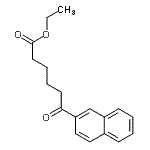 结构式 CAS# 183966-16-7, 乙基6-(2-萘基)-6-氧代己酸酯
