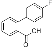 structure of CAS# 1841-57-2, 4'-Fluoro-[1,1'-Biphenyl]-2-carboxylic Acid;4'-Fluorobiphenyl-2-Carboxylic Acid(SALTDATA: FREE);4'-FLUORO[1,1'-BIPHENYL]-2-CARBOXYLIC ACID;4'-FLUORO-BIPHENYL-2-CARBOXYLIC ACID