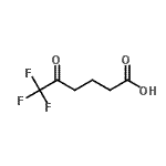 structure of CAS# 184157-09-3, 6,6,6-Trifluoro-5-Oxohexanoic Acid;5-Oxo-6,6,6-trifluorohexanoic acid;6,6,6-TRIFLUORO-5-OXOHEXANOIC ACID;MFCD01320174