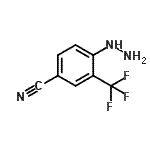 结构式 CAS# 184163-56-2, 4-肼基-3-(三氟甲基)苯甲腈