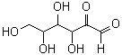 结构式 CAS# 1854-25-7, 3,4,5,6-四羟基-2-氧代-己醛