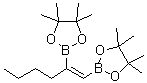 结构式 CAS# 185427-48-9, (E)-1-己烯-1,2-二硼酸二(频哪醇)酯