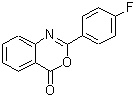 structure of CAS# 18600-51-6, 2-(4-Fluorophenyl)-4H-3,1-Benzoxazin-4-One;2-(4-fluorophenyl)-4H-benzo[d][1,3]oxazin-4-one;2-(4-fluorophenyl)benzo[d]1,3-oxazin-4-one;MFCD00087177