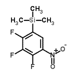 结构式 CAS# 186315-89-9, 三甲基(2,3,4-三氟-5-硝基苯基)硅烷