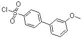 structure of CAS# 186550-26-5, 3'-Methoxy-[1,1'-Biphenyl]-4-Sulfonylchloride;[1,1'-BIPHENYL]-4-SULFONYL CHLORIDE, 3'-METHOXY-;3'-METHOXY[1,1'-BIPHENYL]-4-SULFONYL CHLORIDE;3'-METHOXY-BIPHENYL-4-SULFONYL CHLORIDE
