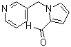 结构式 CAS# 186801-36-5, 1-(3-吡啶基甲基)-1H-吡咯-2-甲醛
