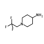 结构式 CAS# 187217-99-8, 1-(2,2,2-三氟乙基)-4-哌啶胺