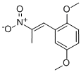 结构式 CAS# 18790-57-3, 1,4-二甲氧基-2-(2-硝基-1-丙烯-1-基)-苯
