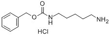structure of CAS# 18807-74-4, (5-Aminopentyl)-Carbamic Acid Phenylmethyl Ester Monohydrochloride;BENZYL N-(5-AMINOAMYL)CARBAMATE HYDROCHLORIDE;N-CBZ-1,5-DIAMINOPENTANE HYDROCHLORIDE;N-Z-1,5-Pentanediamine Hydrochloride