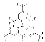 结构式 CAS# 18911-76-7, (OC-6-11)-三(1,1,1,5,5,5-六氟-2,4-戊烷二酮)-钇