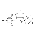 structure of CAS# 189575-10-8, 2,4,6-Tribromophenyl 2,3,3,3-Tetrafluoro-2-(Heptafluoropropoxy)Propanoate;2,4,6-Tri<wbr>bromophen<wbr>yl 2-(hep<wbr>tafluorop<wbr>ropoxy)-2<wbr>,3,3,3-te<wbr>trafluoro<wbr>propanoate;2,4,6-Tribromophenyl perfluoro(2-methyl-3-oxahexanoate);2,4,6-Tribromophenyl perfluoro-2-methyl-3-oxahexanoate