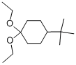 结构式 CAS# 1900-58-9, 4-叔丁基-1,1-二乙氧基-环己烷
