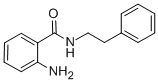 structure of CAS# 19050-62-5, 2-Amino-N-Phenethyl-Benzamide;Zero/006124;Aronis007147;Zinc00128305