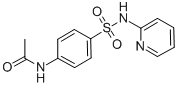 结构式 CAS# 19077-98-6, N-[4-[(吡啶-2-基氨基)磺酰基]苯基]-乙酰胺