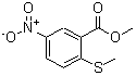 结构式 CAS# 191604-70-3, 2-(甲硫基)-5-硝基苯甲酸甲酯