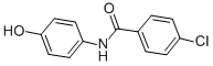 structure of CAS# 19207-92-2, 4-Chloro-N-(4-Hydroxyphenyl)Benzamide;Zinc00410282;St5168185;Oprea1_760259