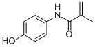 structure of CAS# 19243-95-9, N-(4-Hydroxyphenyl)-2-Methyl-2-Propenamide;N-(4-Hydroxyphenyl)-2-Methyl-Prop-2-Enamide;N-(4-Hydroxyphenyl)-2-Methyl-Acrylamide;2-Propenamide, N-(4-Hydroxyphenyl)-2-Methyl- (9Ci)