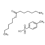 structure of CAS# 1926-86-9, Hexyl 6-Aminohexanoate 4-Methylbenzenesulfonate (1:1);Hexyl 6-Aminohexanoate p-Toluenesulfonate