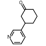 structure of CAS# 192717-48-9, 3-(3-Pyridinyl)Cyclohexanone;3-(pyridin-3-yl)cyclohexanone