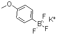 structure of CAS# 192863-36-8, (T-4)-Trifluoro(4-Methoxyphenyl)-Borate Potassium (1:1);Potassium 4-Methoxyphenyltrifluoroborate,97%;POTASSIUM (4-METHOXYPHENYL)TRIFLUOROBORATE