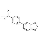 结构式 CAS# 193151-97-2, 4-(1,3-苯并二氧戊环-5-基)苯甲酸