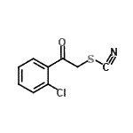 structure of CAS# 19339-58-3, 2-(2-Chlorophenyl)-2-Oxoethyl Thiocyanate;[2-(2-chlorophenyl)-2-oxoethyl]thiocarbonitrile;1-(2-chlorophenyl)-2-thiocyanatoethanone;2-(2-Chlorophenyl)-2-oxoethyl thiocyanate