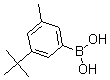 结构式 CAS# 193905-93-0, [3-叔丁基-5-甲基苯基]-硼酸