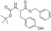 结构式 CAS# 19391-35-6, N-[(1,1-二甲基乙氧基)羰基]-L-酪氨酸苄酯