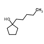 结构式 CAS# 194800-16-3, 1-戊基环戊烷醇