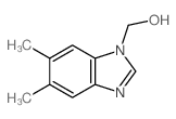 structure of CAS# 19539-34-5, 5,6-Dimethyl-1H-Benzimidazole-1-Methanol;(5,6-Dimethyl-1-Benzimidazolyl)Methanol;Nsc163162