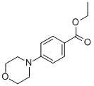 structure of CAS# 19614-15-4, 4-(4-Morpholinyl)-Benzoic Acid Ethyl Ester;Ethyl 4-Morpholinobenzoate;4-Morpholinobenzoic Acid Ethyl Ester;Zinc03883516