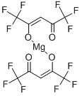 结构式 CAS# 19648-85-2, (T-4)-二(1,1,1,5,5,5-六氟-2,4-戊烷二酮)-镁