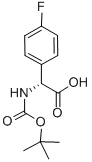 结构式 CAS# 196707-32-1, (2R)-2-(4-氟苯基)-2-[(2-甲基丙烷-2-基)氧基羰基氨基]乙酸