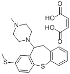 structure of CAS# 19728-88-2, Methiothepin Maleate;But-2-Enedioic Acid;1-Methyl-4-[10-(Methylthio)-5,6-Dihydrobenzo[B][1]Benzothiepin-6-Yl]Piperazine;Metitepine Maleate;1-(10,11-Dihydro-8-(Methylthio)Dibenzo(B,F)Thiepin-10-Yl)-4-Methylpiperazine Maleate
