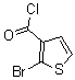 结构式 CAS# 197370-13-1, 2-溴-3-噻吩甲酰氯