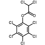 structure of CAS# 19745-69-8, Pentachlorophenyl Dichloroacetate;2,3,4,5,6-Pentachlorophenyl dichloroacetate #;Pentachlorophenyl Dichloroacetate [for Peptide Synthesis];PENTACHLOROPHENYLDICHLOROACETATE