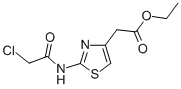 结构式 CAS# 19749-93-0, 2-[(2-氯乙酰基)氨基]-4-噻唑乙酸乙酯