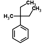 structure of CAS# 1985-97-3, (3-Methyl-3-Pentanyl)Benzene;(1-Ethyl-1-methylpropyl)benzene