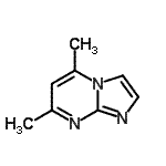 结构式 CAS# 1990-93-8, 5,7-二甲基咪唑并[1,2-a]嘧啶