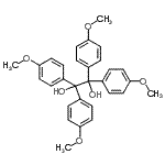structure of CAS# 19920-00-4, 1,1,2,2-Tetrakis(4-Methoxyphenyl)-1,2-Ethanediol;1,1,2,2-Tetrakis(4-methoxyphenyl)-1,2-ethanediol
