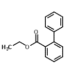 structure of CAS# 19926-49-9, Ethyl 2-Biphenylcarboxylate;ethyl biphenyl-2-carboxylate
