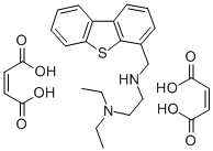CAS 登录号：19950-80-2， N'-(4-二苯并噻吩基甲基)-N,N-二乙基乙二胺马来酸盐(1:2)