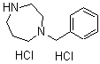 结构式 CAS# 199672-26-9, 六氢-1-(苯基甲基)-1H-1,4-二氮杂卓盐酸盐(1:2)