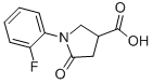 structure of CAS# 1998-86-3, 1-(2-Fluoro-Phenyl)-5-Oxo-Pyrrolidine-3-Carboxylic Acid;(3S)-1-(2-Fluorophenyl)-5-Oxo-Pyrrolidine-3-Carboxylate;(3S)-1-(2-Fluorophenyl)-5-Oxo-3-Pyrrolidinecarboxylate;(3S)-1-(2-Fluorophenyl)-5-Keto-Pyrrolidine-3-Carboxylate
