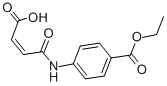 structure of CAS# 200126-82-5, 4-[(3-Carboxy-1-Oxo-2-Propen-1-Yl)Amino]-Benzoicacid 1-Ethyl Ester;(Z)-4-[(4-Ethoxycarbonylphenyl)Amino]-4-Oxo-But-2-Enoate;(Z)-4-[(4-Carbethoxyphenyl)Amino]-4-Keto-But-2-Enoate;Zinc04579286