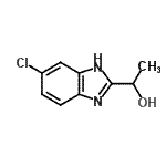 structure of CAS# 20033-96-9, 1-(5-Chloro-1H-Benzimidazol-2-Yl)Ethanol;1-(5-chloro-1H-1,3-benzodiazol-2-yl)ethan-1-ol;1-(5-chloro-1H-benzo[d]imidazol-2-yl)ethanol;1-(5-chlorobenzimidazol-2-yl)ethan-1-ol