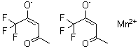 结构式 CAS# 20080-72-2, 二[(2E)-1,1,1-三氟-4-氧代-2-戊烯-2-醇]锰(2+)