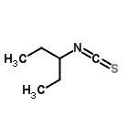 结构式 CAS# 201224-89-7, 3-异硫氰酸基戊烷